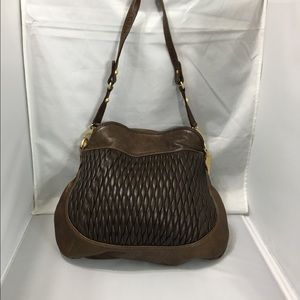 Steven by Steve Madden quilted beautiful brown bag